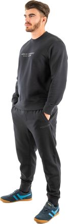 A|X Armani Exchange Mens Long Sleeve, Front Tone Logo Sweatshirt, deep Navy, M