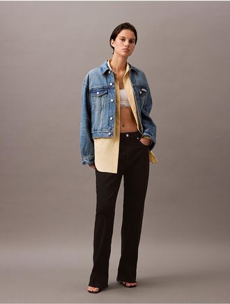 Calvin Klein Jeans Calvin Klein Womens 90s Denim Trucker Jacket - Blue - XS