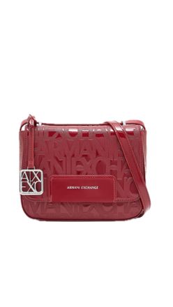A|X Armani Exchange Shoulder Bag Bordeaux Patent