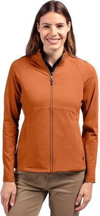 Cutter & Buck Adapt Eco Knit Heather Recycled Womens Full Zip