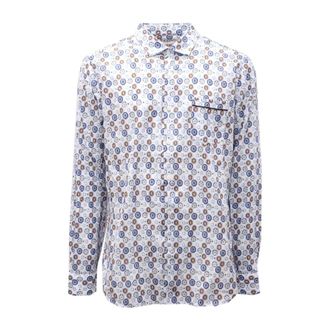 Tintoria Mattei Camicia 9319Ag - Heren - Casual Overhemden - Veelkleurig - M - Katoen - Overhemden