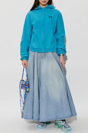 Balenciaga Hoodie, Womens, Blue