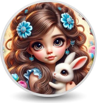 OEM Moneda De Plata De 1 Oz De Luna Y Su Conejito