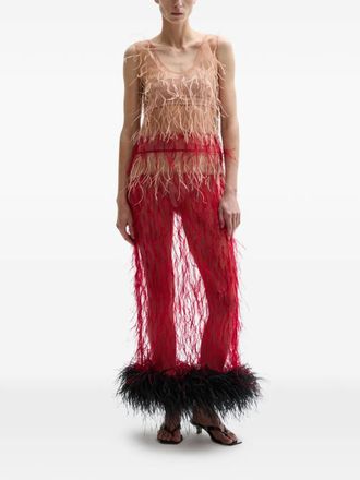 Atu Body Couture Happy feathered dress