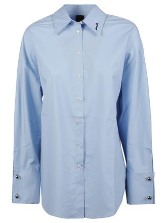 Pinko Clementi Light Blue Cotton Formal Shirt