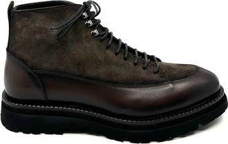 Franceschetti Derby Platform Boots - Heren - Veterlaarzen - Bruin - 43 EU - Leer - Schoenen
