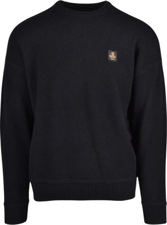 RefrigiWear Truien & Vesten, Heren, Zwart, M, Wol, Pullover Girocollo