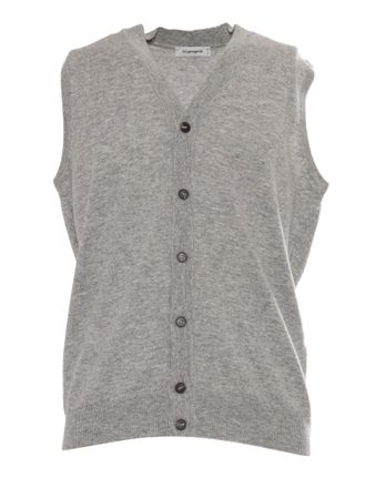 Kangra Cashmere Gilet Senza Maniche Rasato Calato