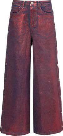Amy Lynn AmyLynn Wren-broek met wijde pijpen voor dames (floretsport) (Rood)