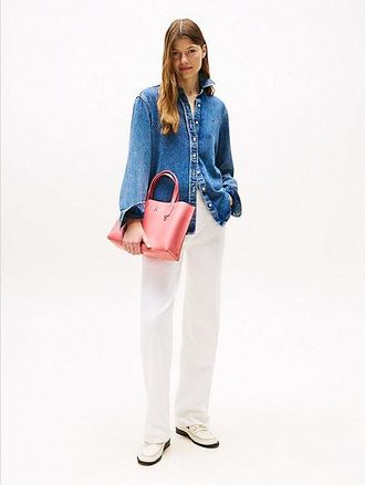 Tommy Hilfiger TH Monogram Plaque Tote Bag