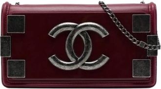 Chanel Pre-owned Flap Bag - Dames - Vintage Schoudertas - Rood - ONE Size - Leer - Vintage