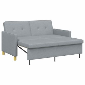 vidaXL Sof&aacute; Cama Desplegable Verde Claro Tela Vidaxl