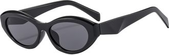 Generic Womens Outdoor Vacation Sunglasses Driving Mens Sports Commuter Sun Glasses(Black)