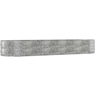 vidaXL Letto Giardino Acciaio Zincato 447x140x68 cm Argento - Vidaxl