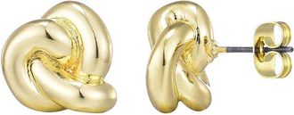Adornia Adornia 14K Plated Chubby Knot Stud Earrings