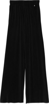 Herno Pantaloni a gamba ampia con pieghe - Nero
