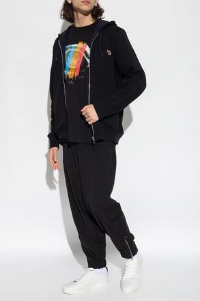 Paul Smith Patched Hoodie, Mens, Black