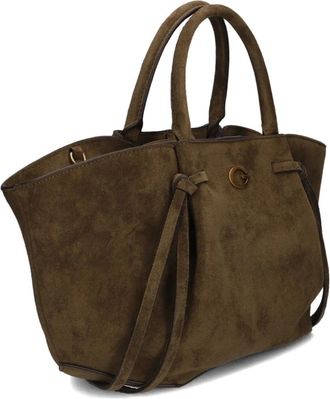 Guess Allegra Girlfriend Satchel - Dames - Shoppers - Groen - ONE Size - Polyester - Tassen