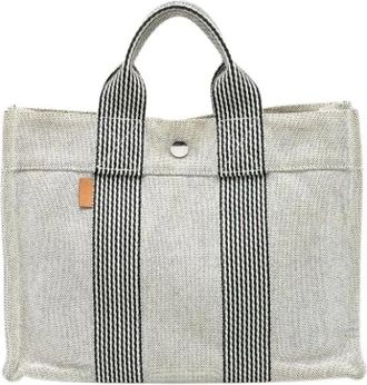 Herm&egrave;s Pre-owned Tote Bags, female, Gray, Size: ONE SIZE Pre-owned Fourre Tout PM Tote Bag