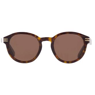 Bulgari Brown Round Mens Sunglasses BV40028 52H 50
