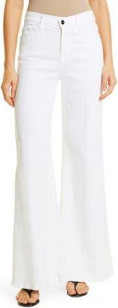 Frame Denim Womens Le Palazzo Wide Leg Pants in Blanc at Nordstrom Rack, Size 26