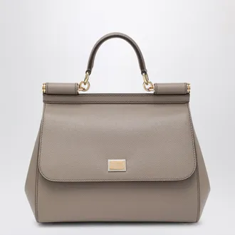 Dolce & Gabbana Large mud colour Sicily Hand Bag