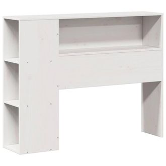 Berkfield Home Headboard with Storage White 75 cm Solid Wood Pine
