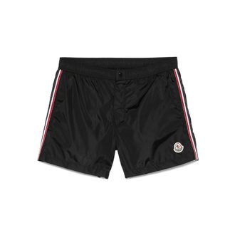 Moncler Tricolour-trimmed Swim Shorts