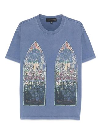 Who Decides War by Ev Bravado T-shirt met print - Blauw