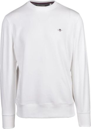 GANT Sweatshirt met ronde hals - Heren - Sweatshirts & Hoodies - Wit - Maat: 3XL Katoen
