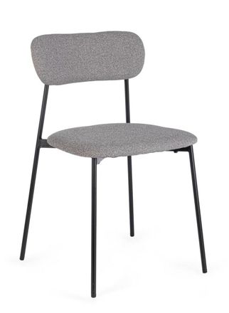 BIZZOTTO Juego 4 sillas gris oscuro