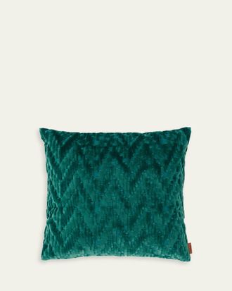 Missoni Fossile Embossed Chevron Cushion, 16 Square