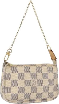Louis Vuitton Pre-owned Mini Bags, female, White, Size: ONE SIZE Pre-owned Accessory Pouch