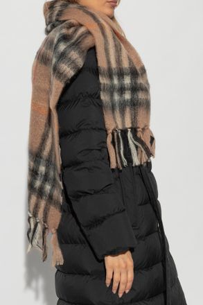 Burberry Mohair Scarf, Unisex, Beige