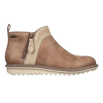 Skechers Su&egrave;de enkellaarsjes voor dames met steun voor de voetboog (Paddestoel)