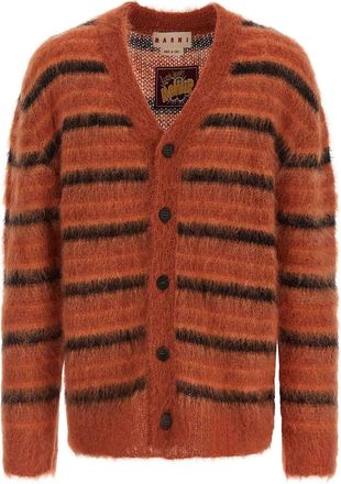 Marni Brushed Striped Cardigan