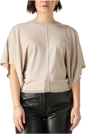Est'seven Overhemden, Dames, Beige, XL, Veelzijdige Suzette Top voor Vrouwen