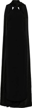 Solace London Ophelia gown - women - Polyester - 12 - Black