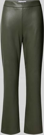 Raffaello Rossi Raffaello Rossi Flared Bootcut Hose in Leder-Optik Modell MACY in Oliv, Größe 38