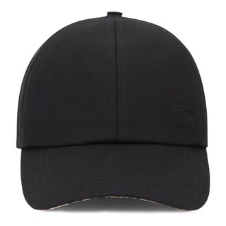 Burberry Gabardine Baseball Cap - unisex - Burberry - Hats & Caps - Black - M - Accessories