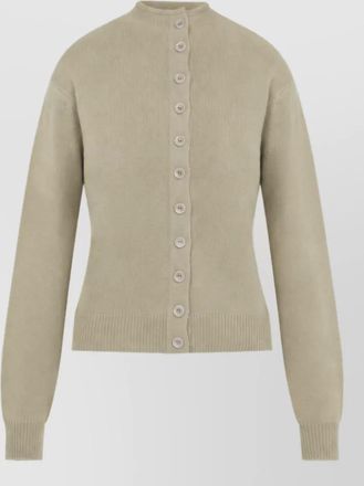 Christophe Lemaire cashmere reversible fine-knit buttoned cardigan