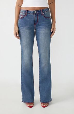 True Religion Becca Big T Mr Bootcut Jeans in Medium Wintry Wash at Nordstrom Rack, Size 26