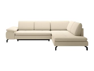 VENTE-UNIQUE.COM Sof&aacute; rinconera tela beige