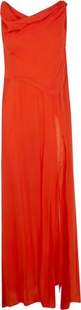 Blumarine Georgette Long Dress