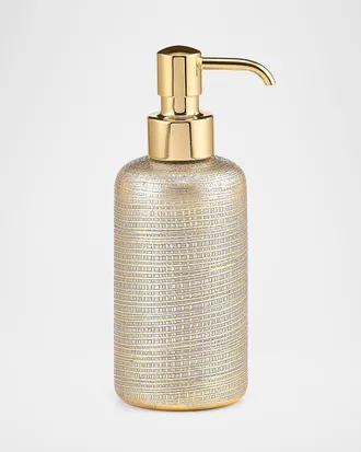 Labrazel Woven Metallic Pump Dispenser with Golden Polished Top