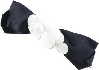Chanel Pre-owned Accessories, female, Black, Size: ONE SIZE Pre-owned Satin Hair Accessories