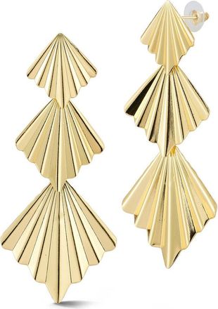 Sphera Milano Textured Fan Drop Earrings in Gold at Nordstrom Rack