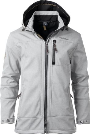 Deproc Softshelljacke DEPROC ACTIVE BARKLEY PEAK MEN, Herren, Gr. 3XL, grau, 100% Polyester, mit Gummizug, Jacken Softshelljacke, auch in Grossen Gr&ouml;ssen erh