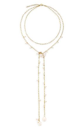 Petit Moments Eden Shaker Y-Necklace in Gold at Nordstrom