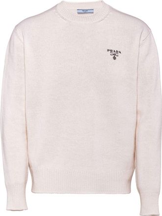 Prada Cable-knit Cashmere Sweater | Blue | FARFETCH
